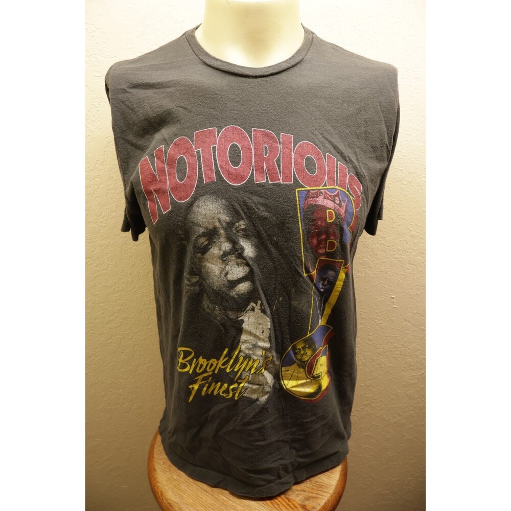 Old Navy Notorious BIG Biggie Smalls T Shirt Mens L Brooklyns Finest Rap Black